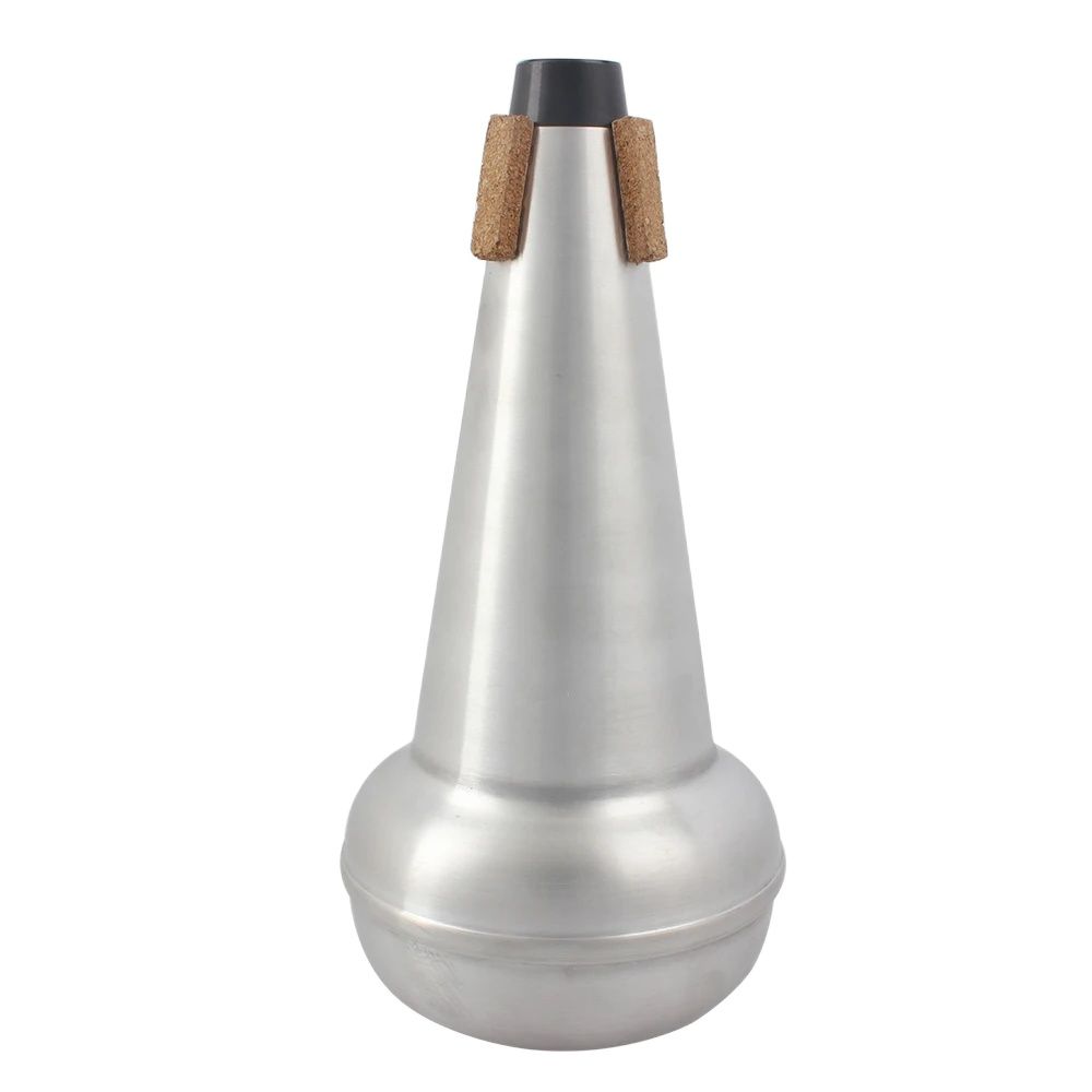 M MBAT Trombone Straight Tube Mute Aluminum Soprano Alto Tenor Trombone Practice Brass Musical Instrument Parts Accessories светло-серый