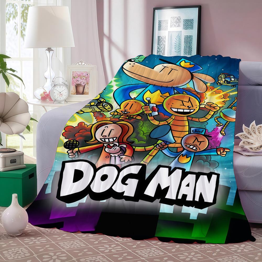 Cartoon Cute D Dog M manS Blanket For Sofa Office Bed Plane Travel Sleep Read Relax Camping Soft And Warm