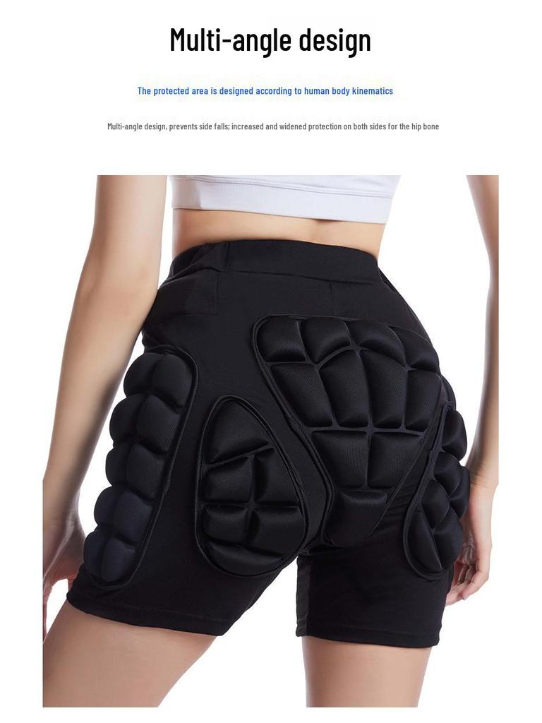 Children's Skiing and Skating Hip Protection Pants with Knee Pads – Anti-Fall, Thickened Sports Gear for Rollerblading and Ice Boarding.