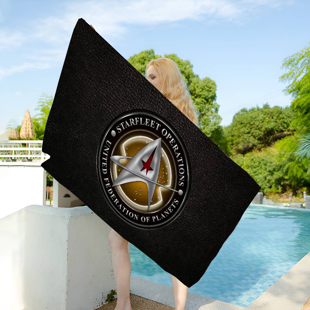 Popular Fiction S-star T-trek Movie Microfiber Beach Towel Absorbent Quick Dry Soft Yoga Swimming Resort Mountain Climbing Towel