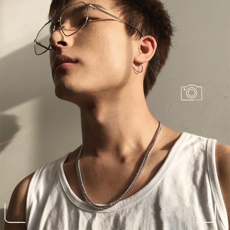 925 Stamped Silver 6MM Geometry Chain Necklace for Men's Woman Fashion Designer Party Wedding Jewelry Gifts