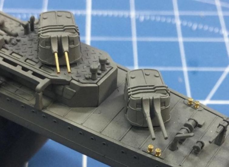 Nest 50 Caliber Type 3 Gun Barrels of Plastic Model Kit Parts Adler's 1/700 12.7cm (Set 6) ANN-0032