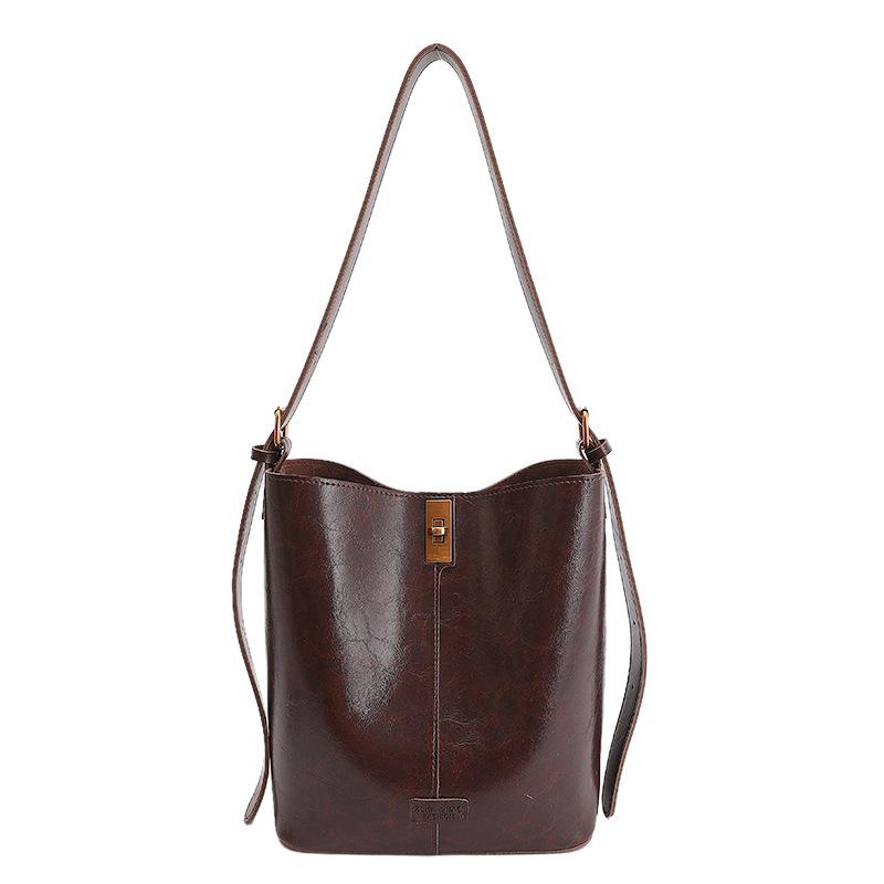 Large-capacity Underarm Bag, Simple Bucket-style Bag, High Appearance Level, Commuter Single-shoulder Crossbody Bag