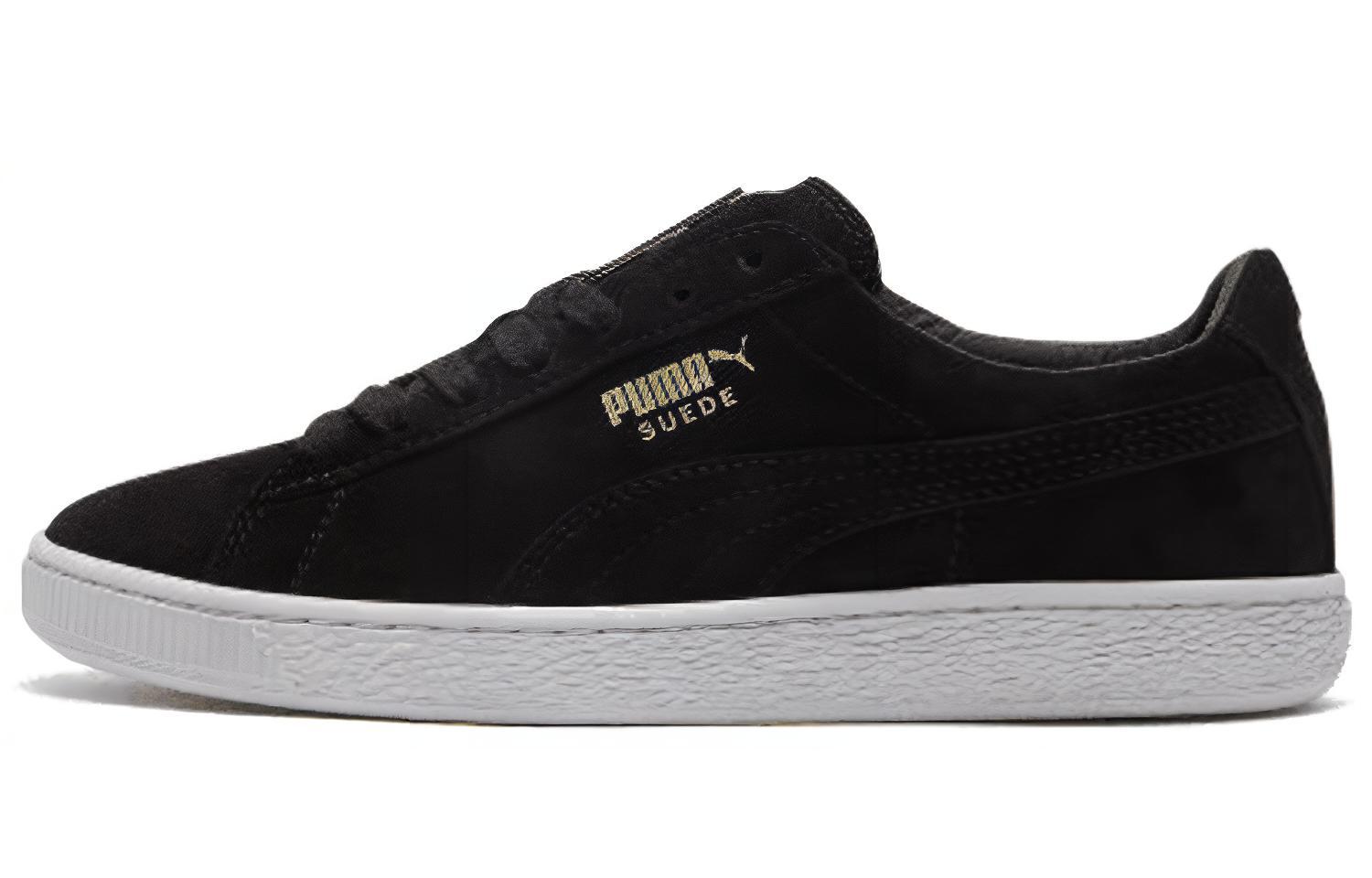 PUMA Suede Classic Metal Badge Black White 370081-01 35.5
