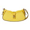 Luce Detachable Shoulder Strap Turn Lock Zipper Closure Canvas And Leather Tote Bag Women Tote Bags Yellow 786035-FADGE-8542