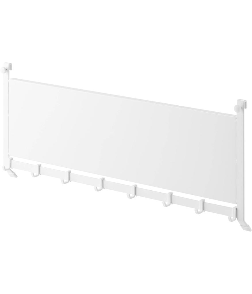 Yamazaki Tower Range Steel Panel X X Floating Kitchen Magnetic Model 1733 Hood, & Hooks, White, W55.3 D4.3 H22.7cm (including Hooks), Storage, Panel,