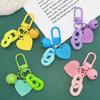 Heart Keychain Korean Style Key Chain Girl Cute Keyring Earphone Cover Purse Backpack Ornament Accessories