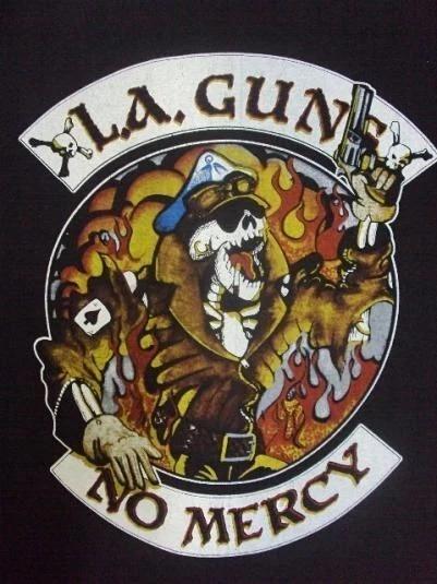 

Vintage L.A. Guns 1989 Short Sleeve Cotton Black T-shirt E078 4XL