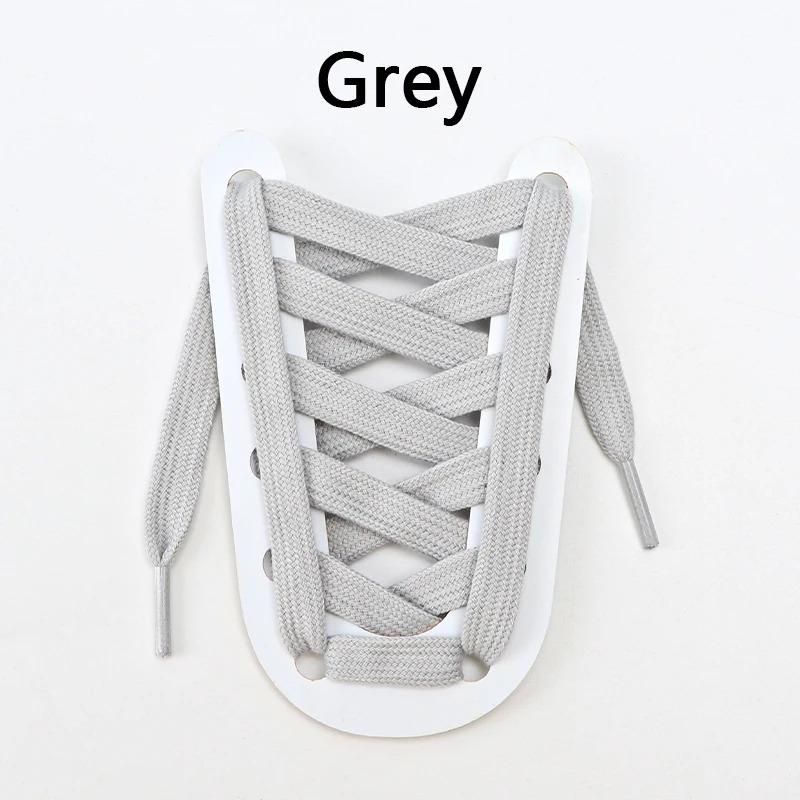 Elastic Polyester Cotton Shoelaces 1cm Flat Braided Replacement Laces Multi-Color Durable Laces for Sneakers Boots & Casual Shoe