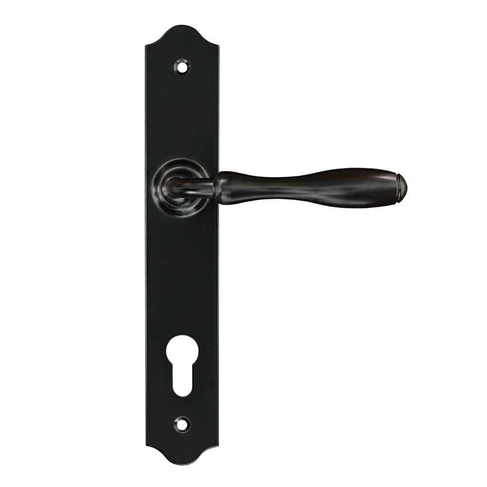 BRISTOL Door Handle with a Plate for a 90mm Insert