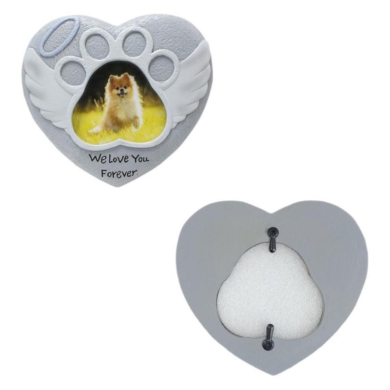 Heart Shape Memorials Pet Tombstones Weatherproofed Pet Remembrances Tombstones for Dog Cats Sympathy Gift