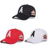 American Style Baseball Cap With Embroidered Letters And Adjustable Fit For Casual Wear