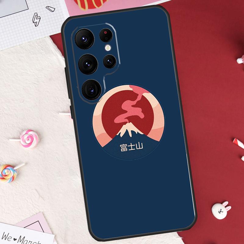 

Japanese art Mount Fuji Case For Samsung Galaxy S26 Ultra S20 S21 S22 S23 S24 S25 Ultra S10 Plus S25 FE Cover Shell Galaxy S22