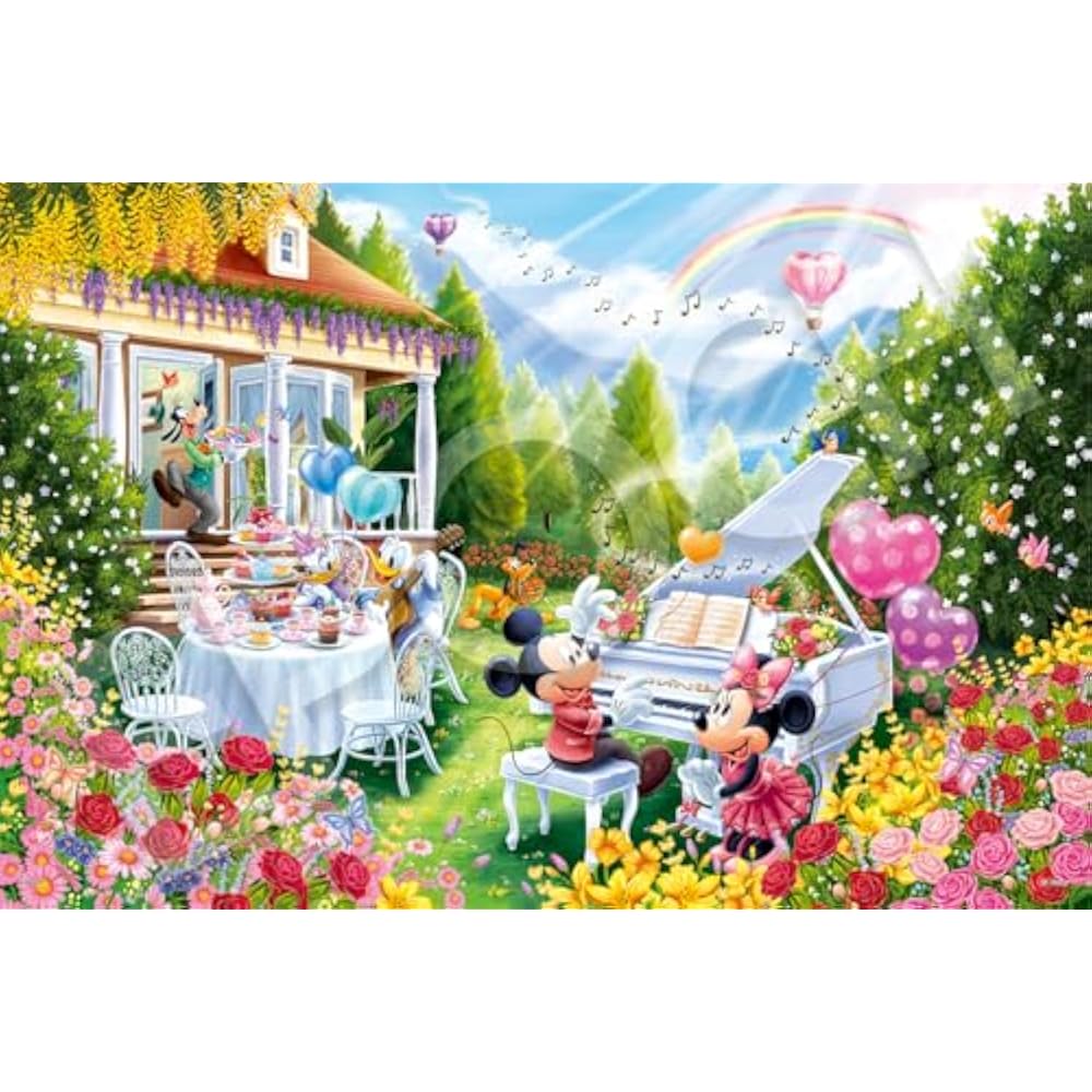 Epoch 1000 Piece Jigsaw Puzzle Disney Puzzle Decoration Collage Mickey & Friends Melody of Love (...