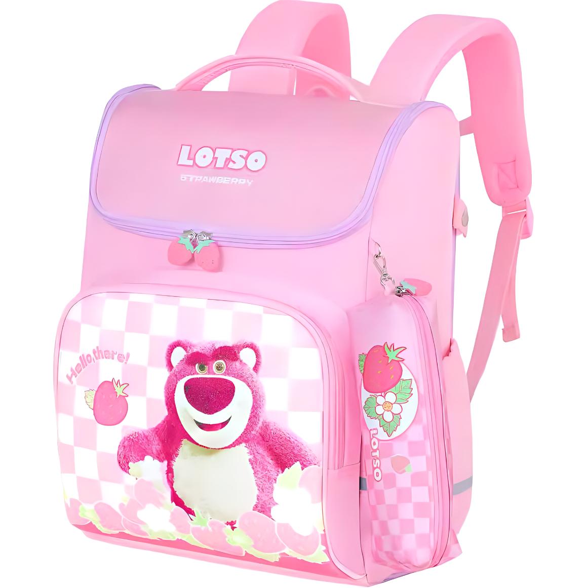 

New Disney Polyester Student Bag Regular Kids Pink MH-B26043 30.0*20.1*38.1CM