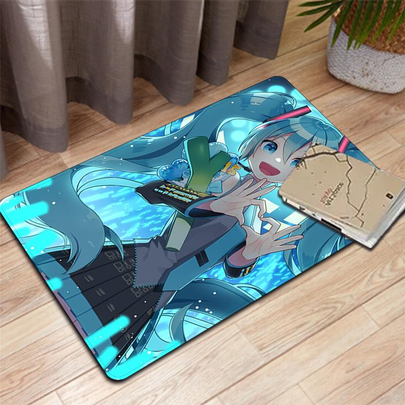 Hatsune Miku Rug Floor Mat for Living Room or Bedroom Soft and Comfortable Carpet a Gift for Birthday and Holiday.NFF0928391