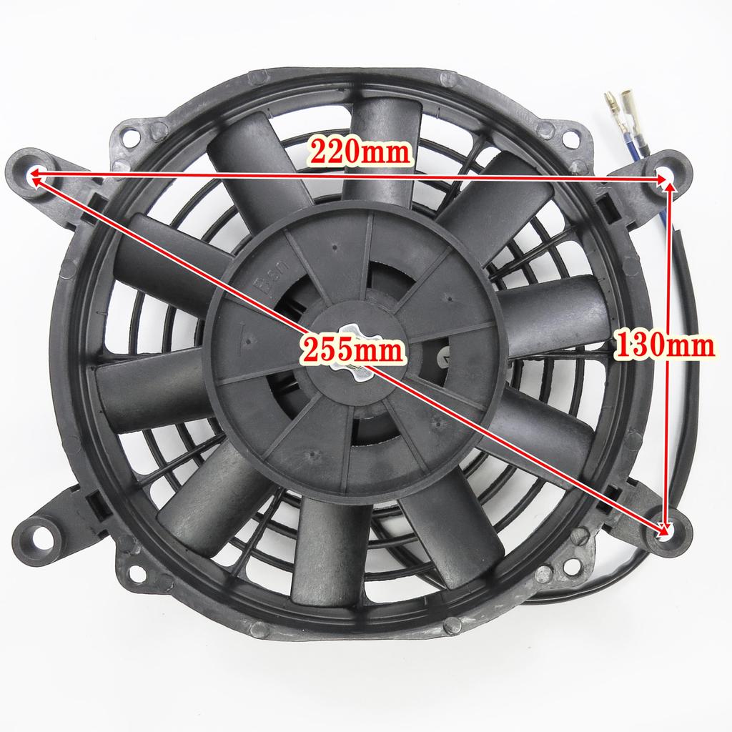 Mind Items 8 Inch Universal Electric Fan, Slim, Pull Type, Air Intake Type, for Car