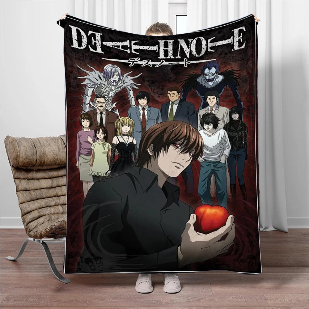 Japanese Anime Blanket DEATH-NOTE Children Warm Soft Blankets for Sofa Bed Cover Blanket Suitable for Birthday Souvenir Gifts