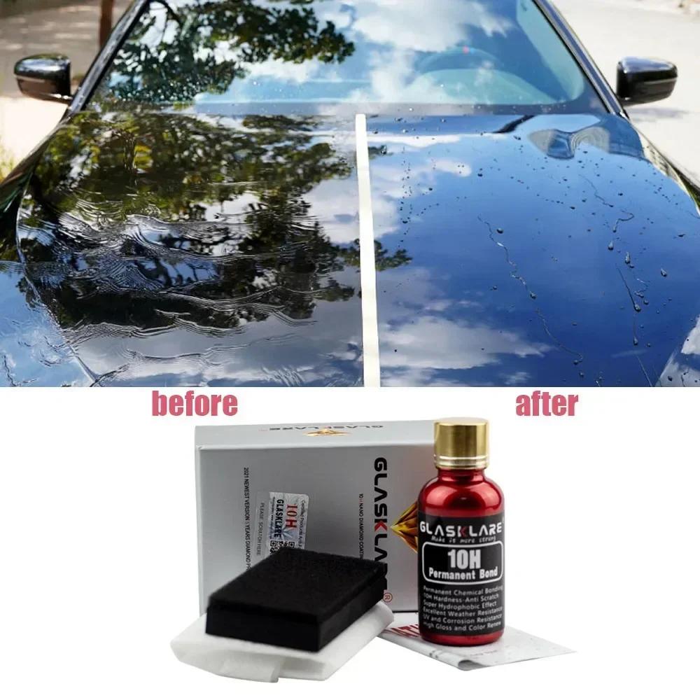 Ceramika 10H do polerowania samochodu Płynna powłoka ceramiczna Hydrofobowa powłoka szklana Folia ochronna do lakieru Pielęgnacja Odporna na zarysowania Auto Detailing