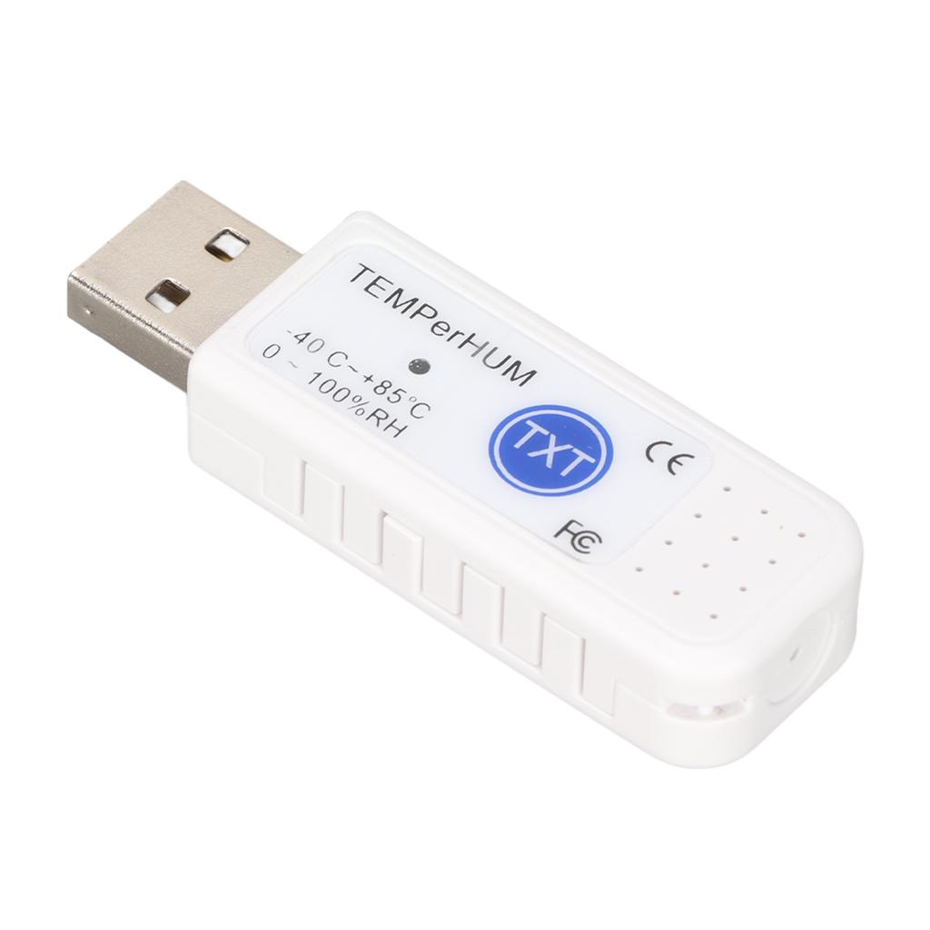 USB Computer Thermo Hygrometer Multifunction PC Data Logger Alarm Ambient Temperature Humidity Monitor