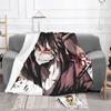 Andělé smrti Isaac Deka Fleece Textilní Dekor Satsuriku no Tenshi Anime Měkká Přehozová Deka na Postel Ložnice Přehoz