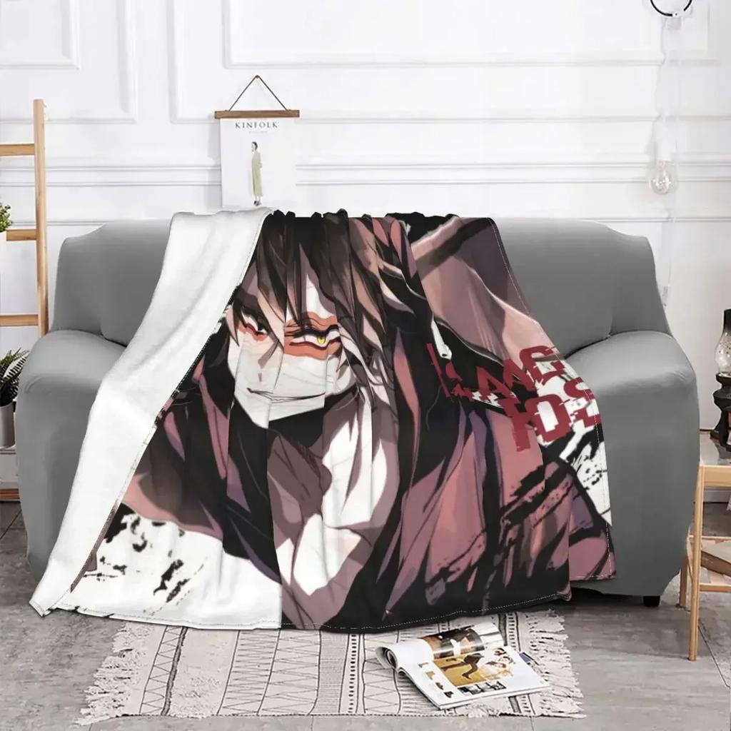 Andělé smrti Isaac Deka Fleece Textilní Dekor Satsuriku no Tenshi Anime Měkká Přehozová Deka na Postel Ložnice Přehoz