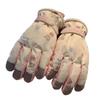 Ski gloves women's winter touch screen piled thickened warm cold windproof waterproof motorcycle riding gloves tide