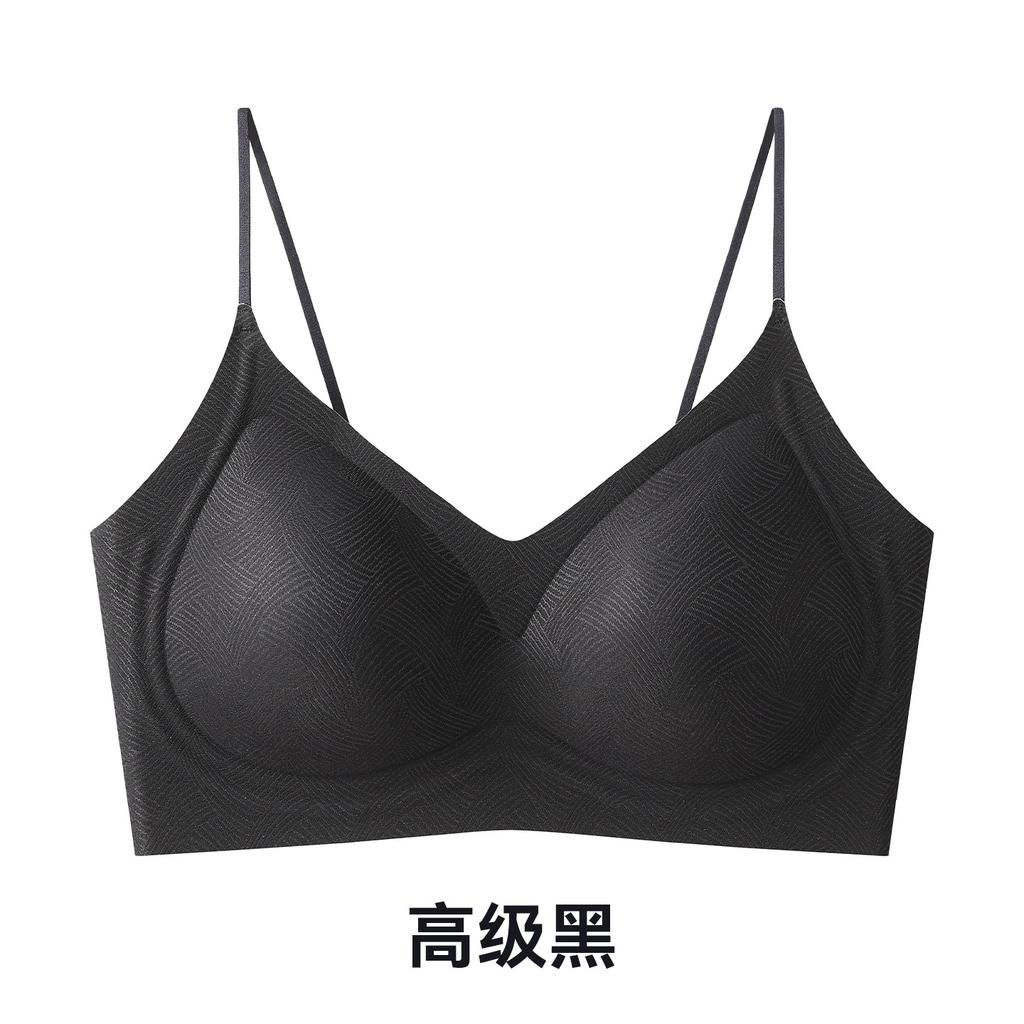 Traceless underwear, thin soft support, beautiful back underwear, skin-friendly, cool and breathable, gathered without steel ring, anti-sagging bra