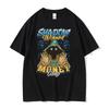 Schattenmagier Lustiges T-Shirt Hodenverdrehung Meme Grafik T-Shirt Männer Frauen Retro Gothic Übergroßes Kurzarm-T-Shirt Tops