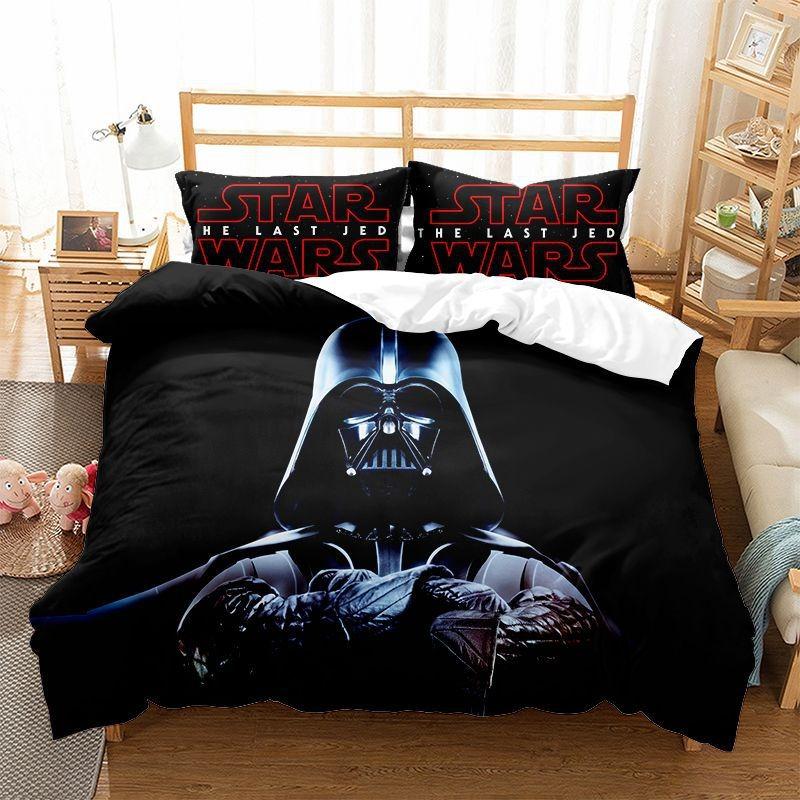 Movie 3d S-Stars Yoda Duvet Cover pillowcase Bedroom Decoration Children Gift adult Single Double bed Large SizeZip Duvet Cover