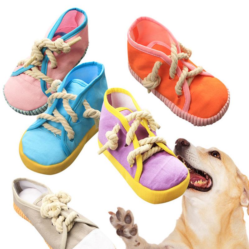Pet Chew Toy Suitable For Small Large Dogs Shoes Shape Squeaky Toy Durable And Safe Dog Playing Toys Dog Chewing Playing Supplies