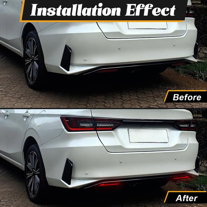 A set of LED Tail Light  For Toyota Yaris Ativ Vios   Brake Light Rear Bumper Reflector Lamp Dynamic Warning Light 12V