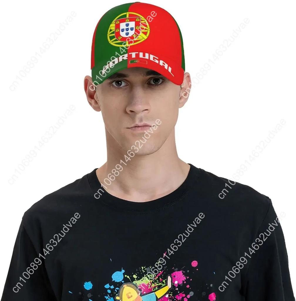 Portugal Flag Cool Portuguese Baseball Cap 3D Full Print Adult Unisex Adjustable Hat Soccer Patriotic Caps