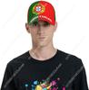 Portugal Flag Cool Portuguese Baseball Cap 3D Full Print Adult Unisex Adjustable Hat Soccer Patriotic Caps