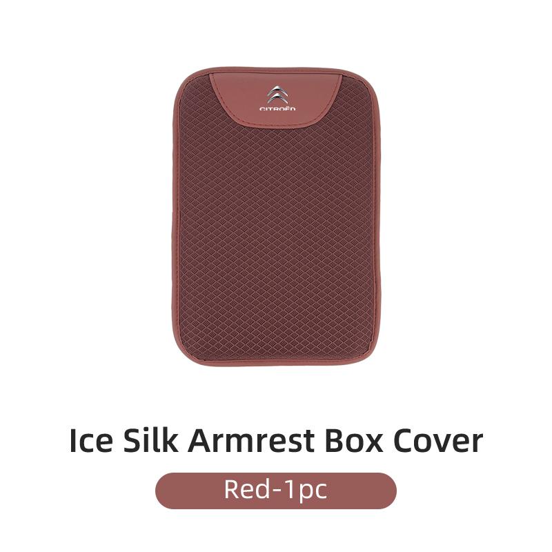 

Car Armrest Box Ice Silk Arm Rest Cushion Elbow Support Height Pad For Citroen C4 C3 C5 C1 C2 Berlingo Celysee Cactus Grand
