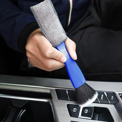 1pc Car Cleaning Tools Air Conditioning Air Outlet Cleaning Dust Removal Soft Brush Multifunctional Auto Interior Cleaning Tool