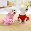 Comfortable Dogs Skirt Pullover Fleece Dog Princess Costume Cute Dog Vest Dress  Wedding Party