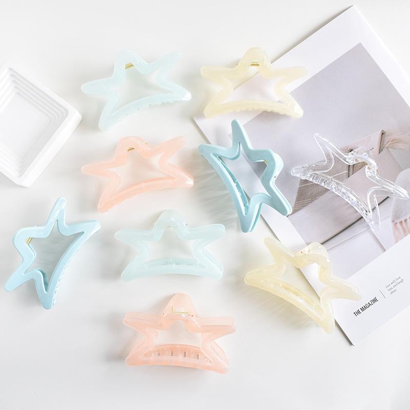 

Acrylic grip clip Frosted Shark clip Simple hair clip Premium hair accessories Hair volume hair clip hair accessories