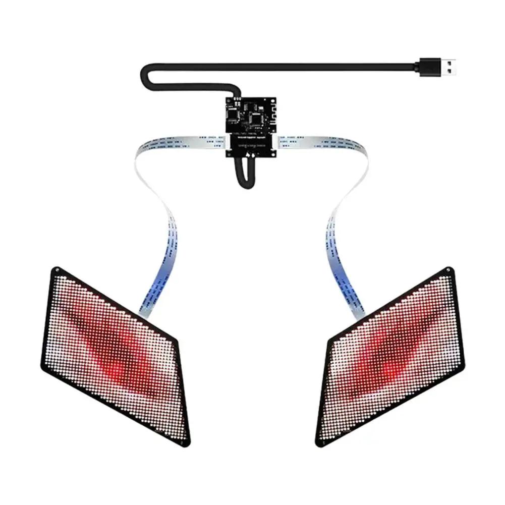 Most Popular Car Led Headlight controlled by phone LED app Screen Angel Eye Devil Panel 5V RGB Eye I3K0
