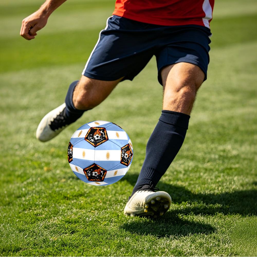 1pc Argentina Sports Theme Size 5 Soccer Ball Professional Match Training Football Indoor &Outdoor Sports Ball Lightweight Durable c6646