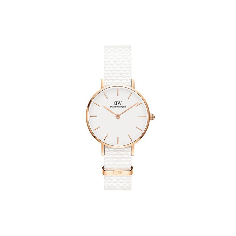 DANIEL WELLINGTON Watch Quartz Movement Leather Strap 28mm White Dial Women's Watch Fashionable and Versatile European and American Watch DW00100249