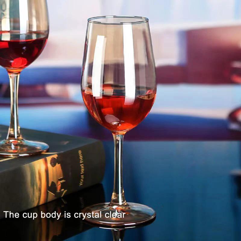 Wholesale Amber Glass Wine Cup Party Cups Glasses for Champagne Flutes Original Cocktail Glasses Set Wineglass Spirit Goblet Bar