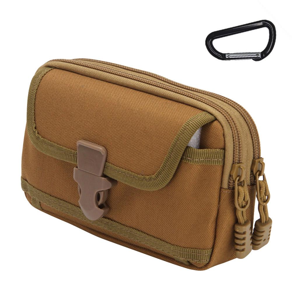 Nylon Outdoor Molle EDC Pouch Waist Belt Pack Bag Travel Camping Small Pocket Cell Phone Holder Mobile Phone Case