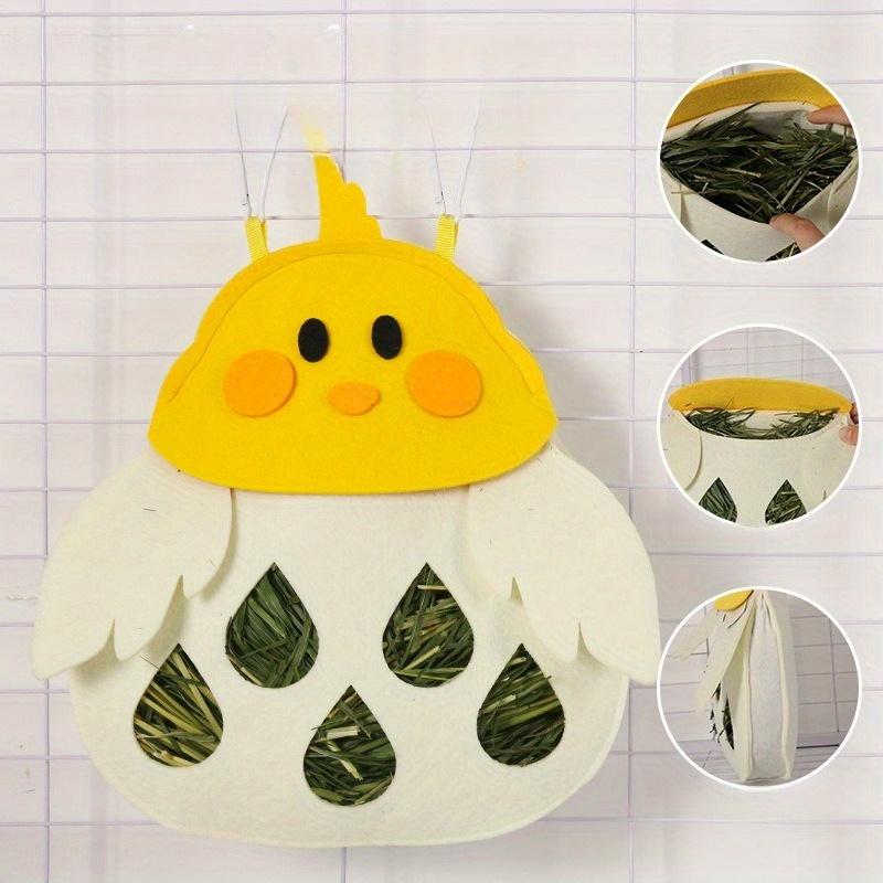 1pc Rabbit Straw Bag Fun Feeding Bag Guinea Pig Chinchilla Hanging Straw Bag Rabbit Hay Bag Food Bag Suitable for Gifts To Friends and Family