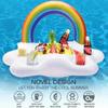 Sommerfest bøtte Rainbow Cloud Cup Holder Oppblåsbar Pool Float Øl Drikke Cooler Bord Bar Skuff Strand Svømmering