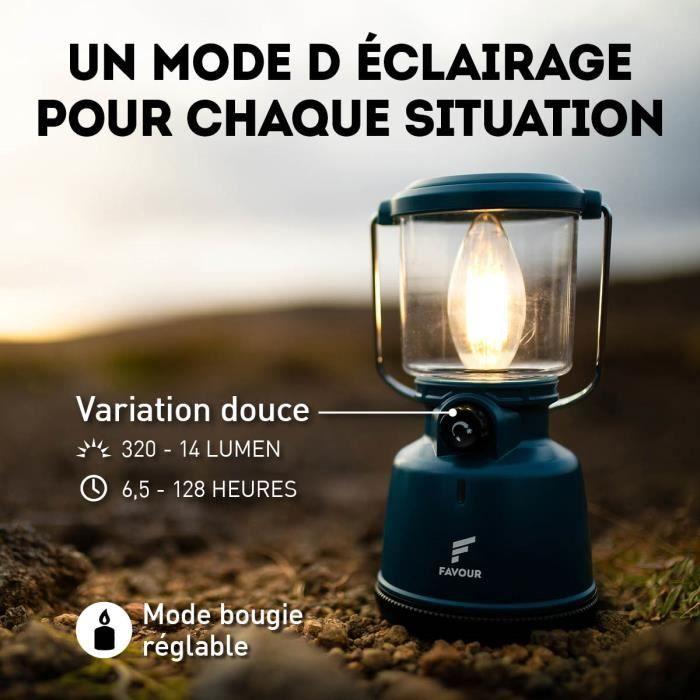 Lampe torche - favour - l0818 - led filament - ip64 étanche - rechargeable usb
