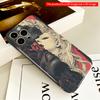 2DFlat Gothic Horror Face Split Design All inclusive film hard phone case, compatible with iPhone 18 Pro Max 17 16 15 14 13 12 11