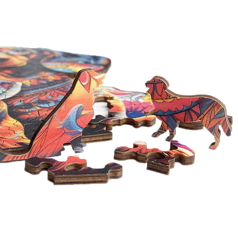 Special-Shaped Animal Wooden Puzzle Irregular 3D Three-Dimensional Toy