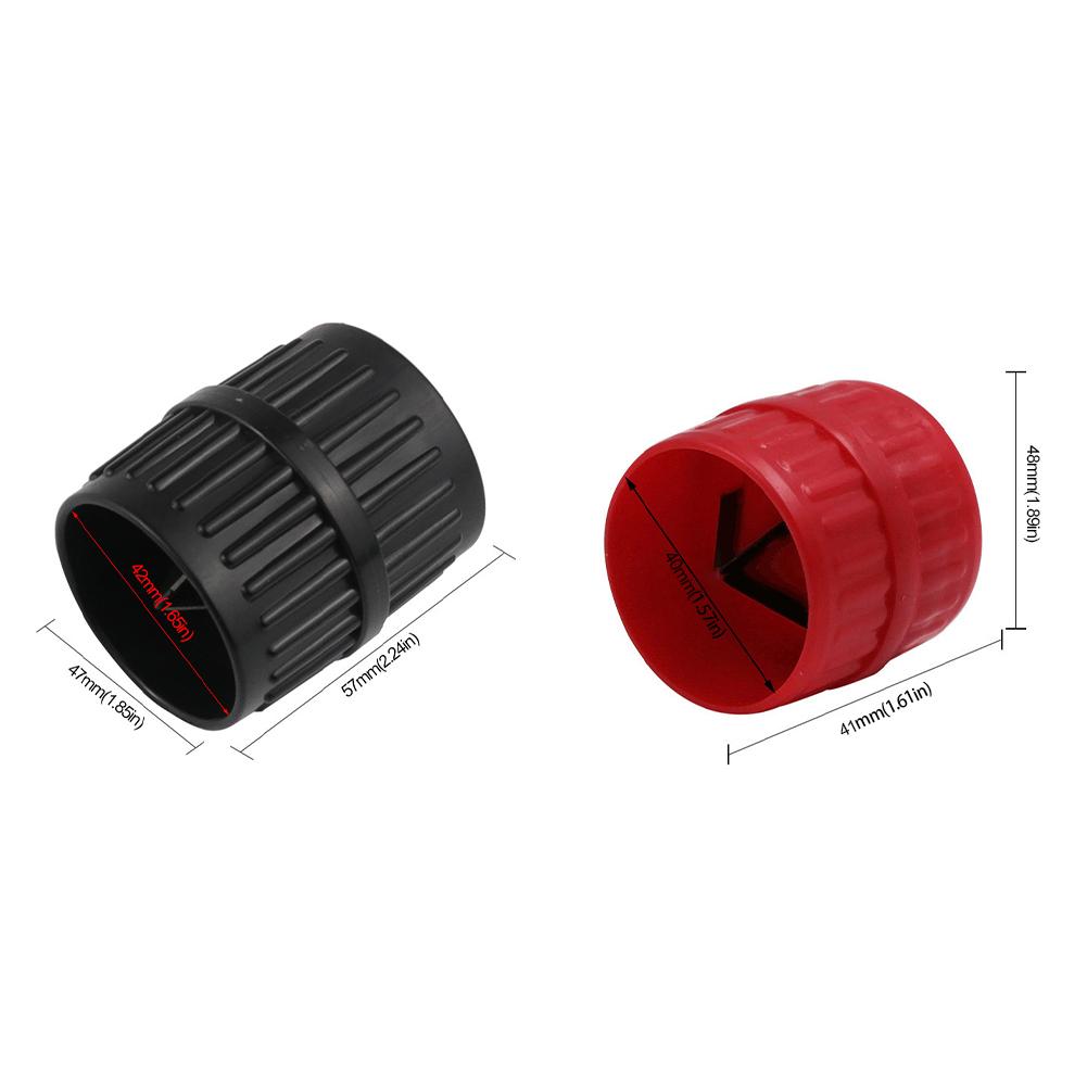 Metal Chamfering Tool for Plastic Copper Pipes - Internal And External Circle Trimming Device with Inner And Outer Holes