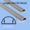 1pc 2m/78.74inch Wire trunking with exposed wires, shielding strips, exposed wires, invisible wiring trunking